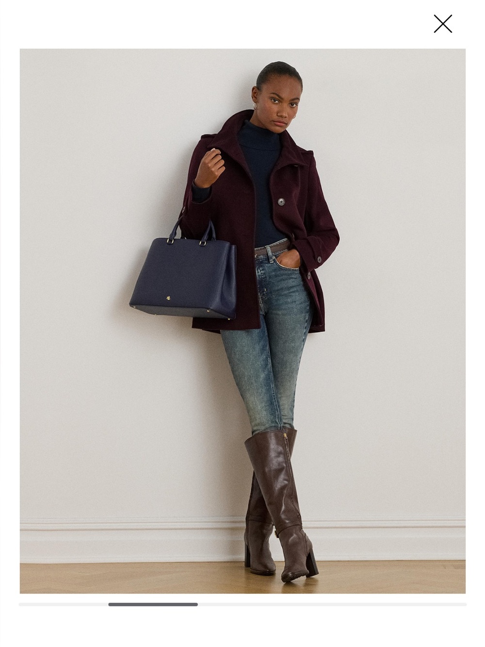 Lauren Ralph Lauren Women's Icon Hooded A-Line Coat - Picture 5 of 9